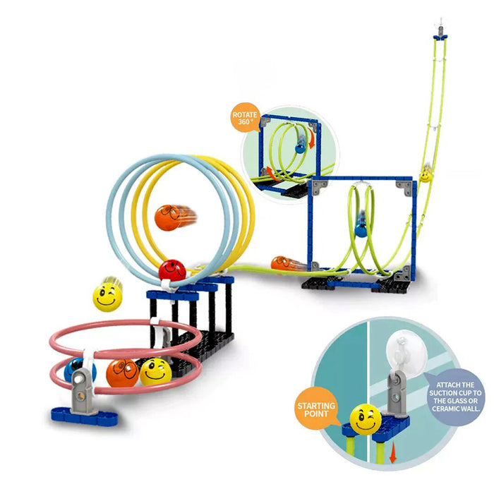 Space Rail Suspension Track Building Blocks Rotation Orbit For Kids