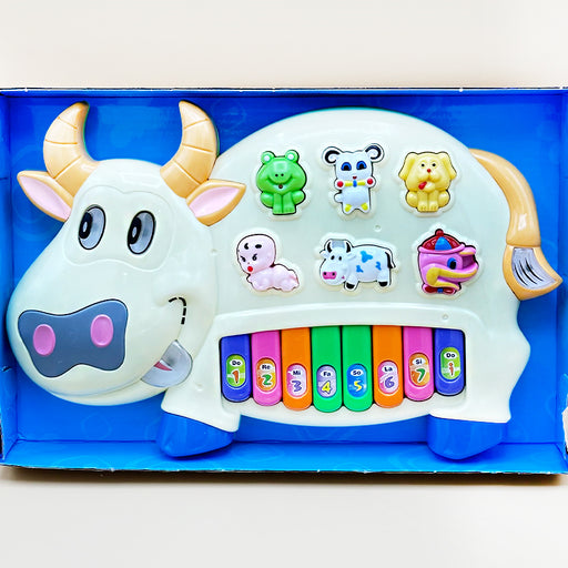 zest 4 toyz Toys Drum Keyboard Musical Piano with Flashing Lights Animal Sounds and Songs Battery Operated Toys for Kids (Multi Color)