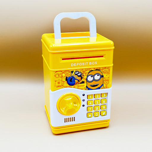 Magicwand Character Based Money Safe Kids Piggy Savings Bank with Electronic Lock (Yellow) Coin Bank  (Yellow)