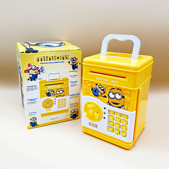 Magicwand Character Based Money Safe Kids Piggy Savings Bank with Electronic Lock (Yellow) Coin Bank  (Yellow)