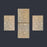PLASTIC 3PC SET - Table Runners