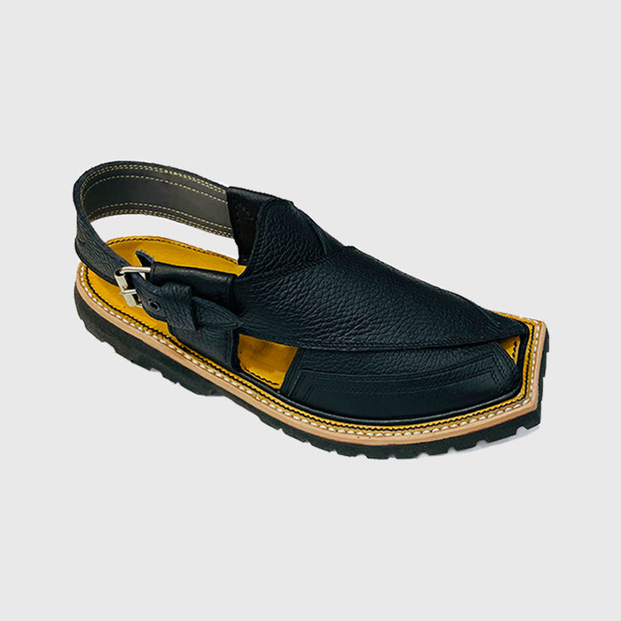 Vibrum Sole Black -  Peshawri Chappal