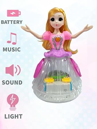 Dancing Doll with 3D Lights, 360 Degree Rotating