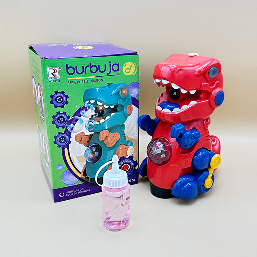 Hurray Toys New Electric Dinosaur Bubble Machine Music Lighting Toys Bubble Machine