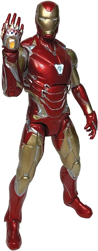 Marvel Select Iron Man Infinity War Avengers Endgame Iron Man Mk85 Action Figure, Multicolor