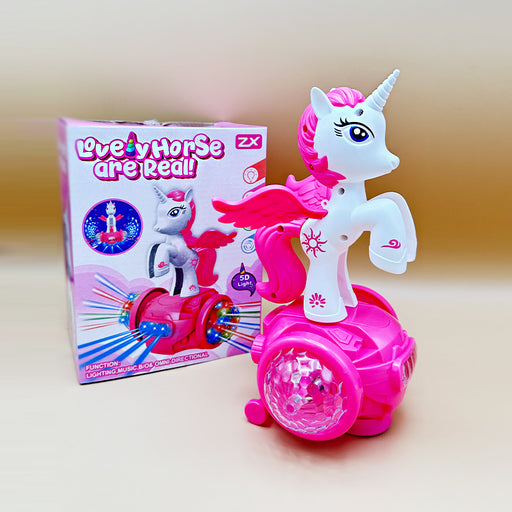 DolbyCreation Lovely Horse, Musical and Lighting Toy for Kids