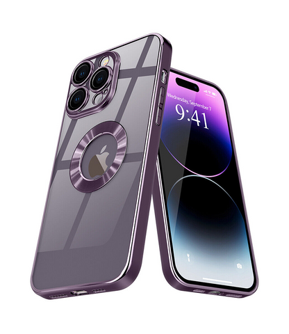 IPhone 14 Pro Max Chrome Ring Case With Camera Protector